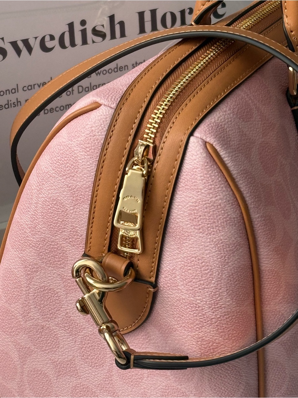 COACH Rowan Large Handbag with Charm CEA19 - Picture 7 of 11